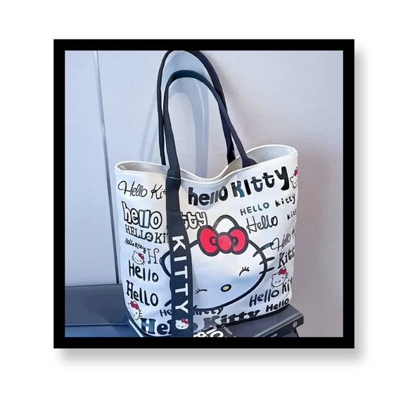 (New in package) Hello Kitty White and Black Tote Bag - Picture 1 of 4